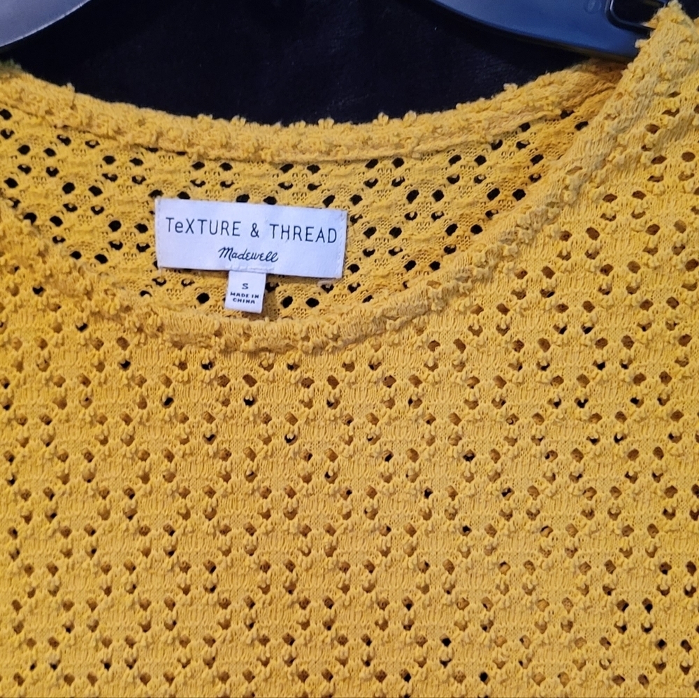 Madewell Texture & Thread Eyelet Flutter-Sleeve T… - image 4